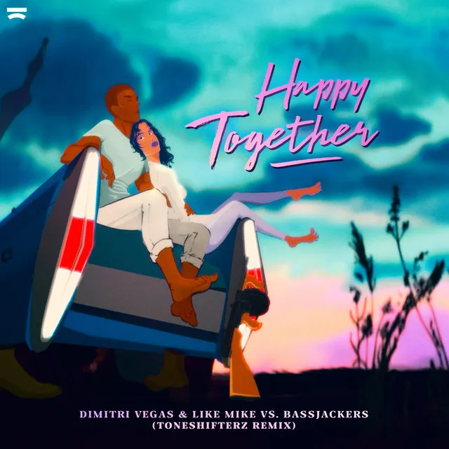 Happy Together - Toneshifterz Remix by Dimitri Vegas & Like Mike, Bassjackers, Toneshifterz - Hardstyle cover art