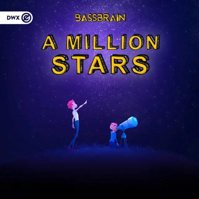 A Million Stars by Dirty Workz, Bassbrain - Hardstyle cover art