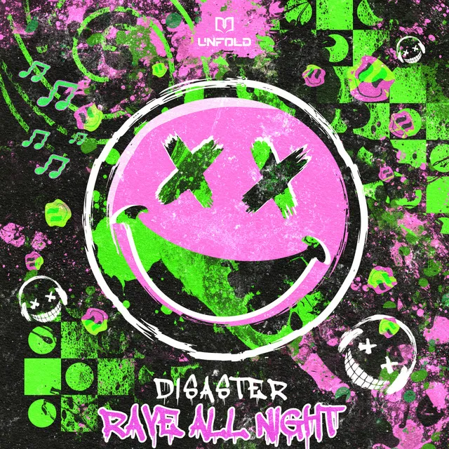Rave All Night by Disaster - Hardstyle cover art