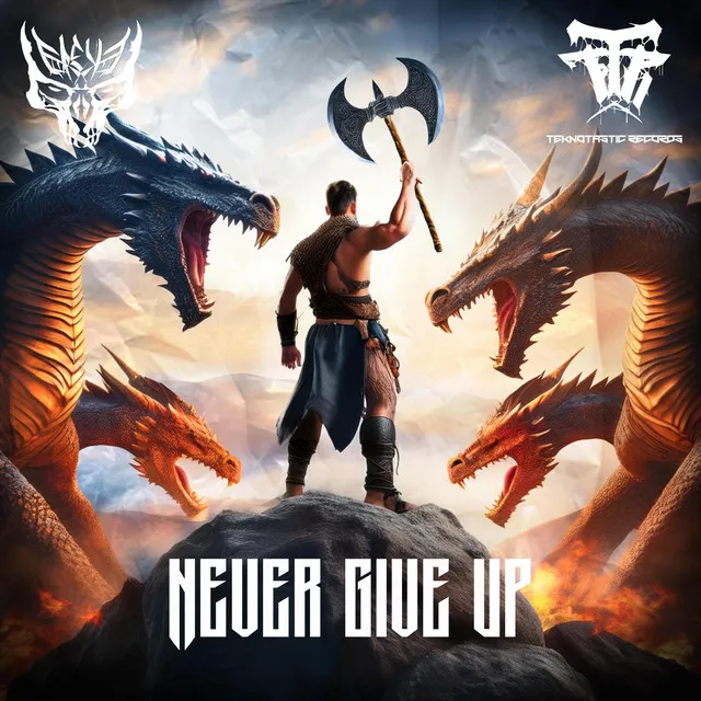 never give up - Radio Edit by Dj Corekid - Frenchcore cover art