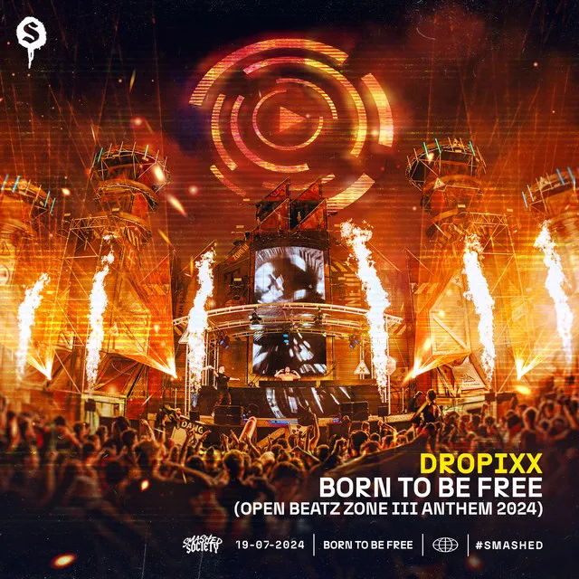 Born To Be Free - Open Beatz Zone III Anthem 2024 by DROPIXX - Hardstyle cover art