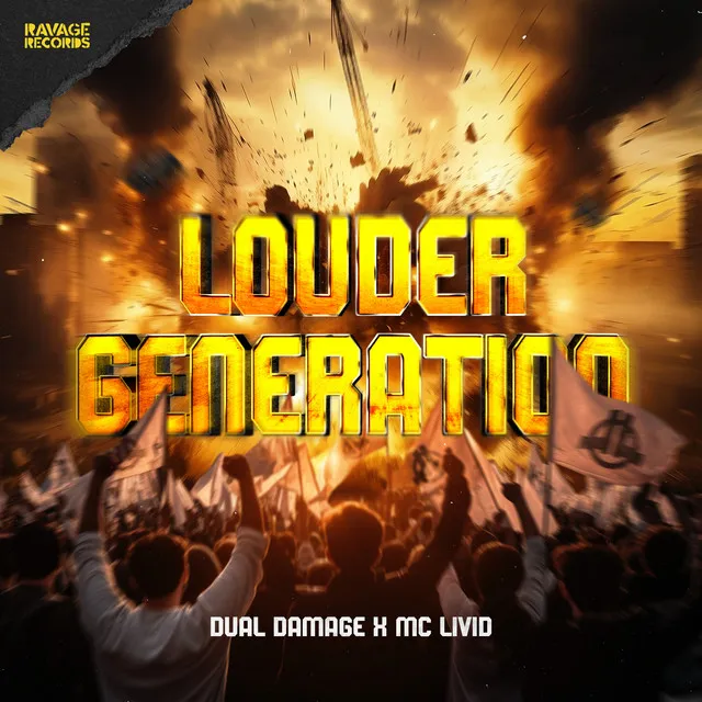 Louder Generation by Dual Damage, MC Livid - Hardstyle cover art