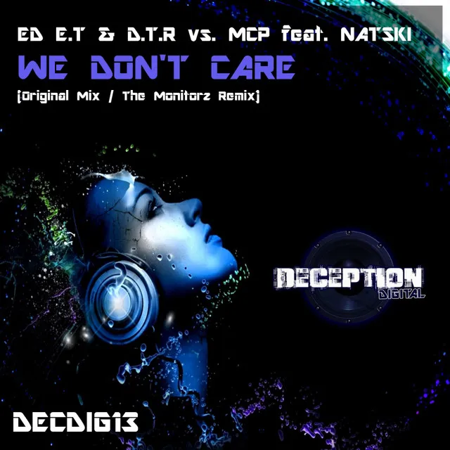 We Don't Care - The Monitorz Remix by Ed E.T, MC P, Natski, D.T.R - Hardstyle cover art