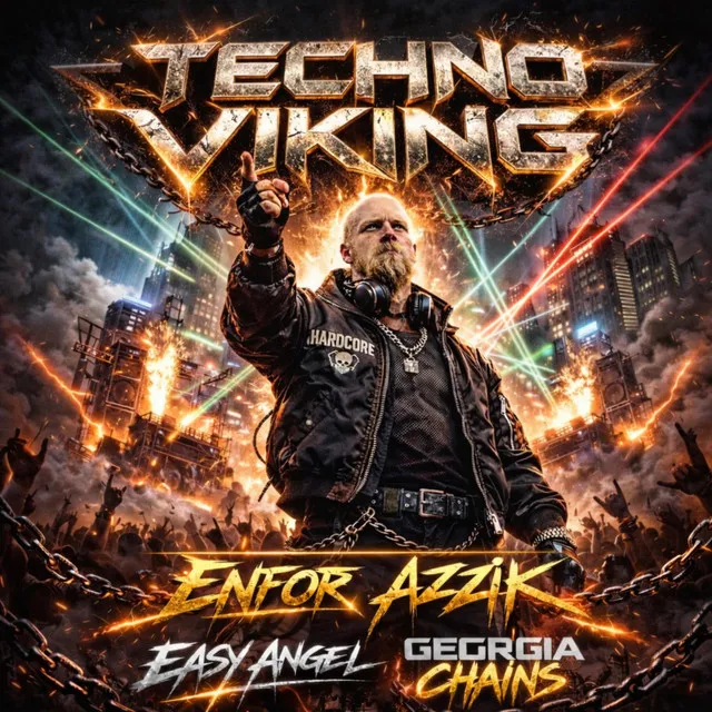 Techno Viking - Radio Edit by Enfor, Easy Angel, Georgia Chains, AZZIK - Hard Techno cover art