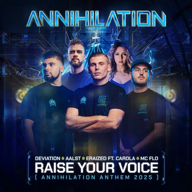 Raise Your Voice (Annihilation Anthem 2025) by Eraized, Carola, Aalst, MC Flo, Deviation - Uptempo cover art
