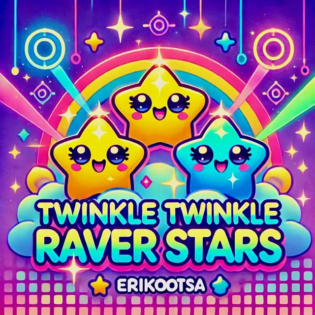 Twinkle Twinkle Raver Stars by Erikootsa - Hardstyle cover art
