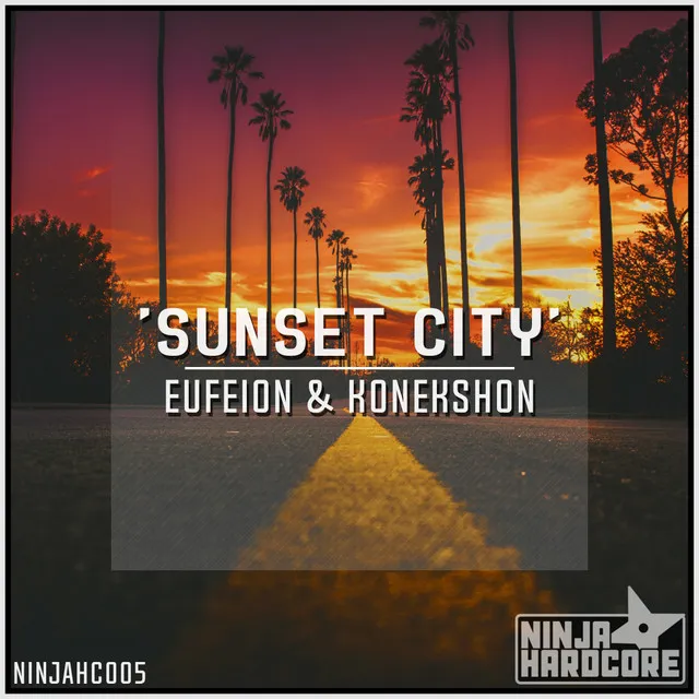Sunset City by Eufeion, Konekshon - Happy Hardcore cover art