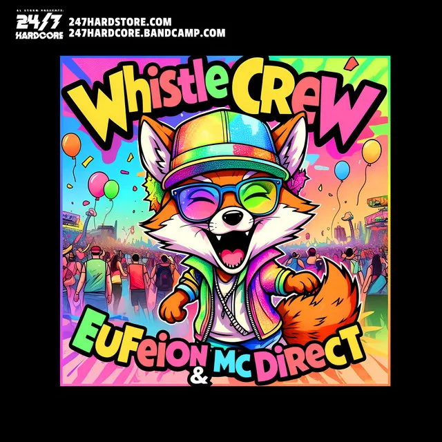 Whistle Crew by Eufeion, 247 Hardcore, DMC. - Happy Hardcore cover art