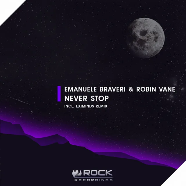 Never Stop - Eximinds Remix by Eximinds, Robin Vane, Emanuele Braveri - Hardstyle cover art