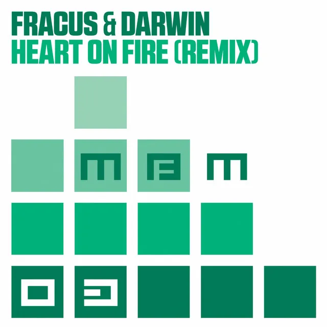 Heart On Fire (Remix) - Radio Edit by Fracus & Darwin - Hardstyle cover art