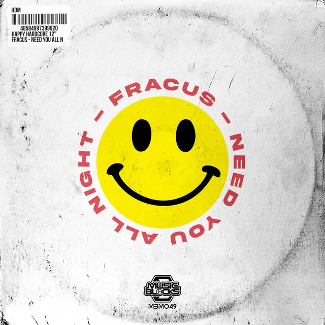 Need You All Night - Radio Edit by Fracus - Happy Hardcore cover art