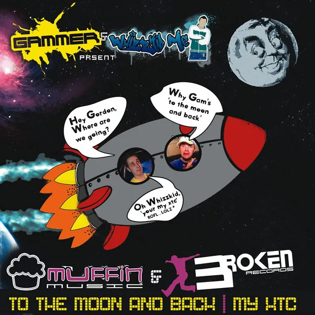 To The Moon And Back - Original Mix by Gammer, Whizzkid - Happy Hardcore cover art