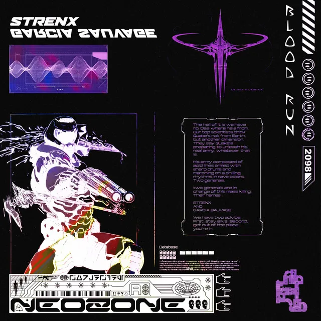 Blood Run by Garcia Sauvage, Strenx - Hard Techno cover art