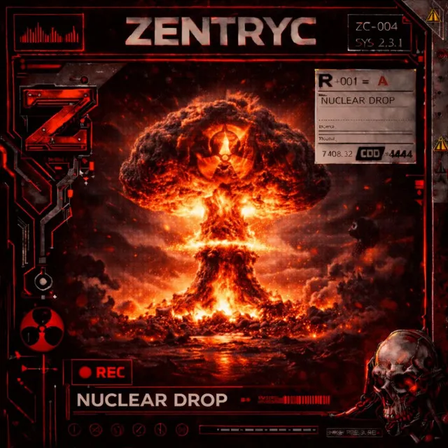 NUCLEAR DROP by GEWOONRAVES, AEXTRAX, Strazzu - Hard Techno cover art