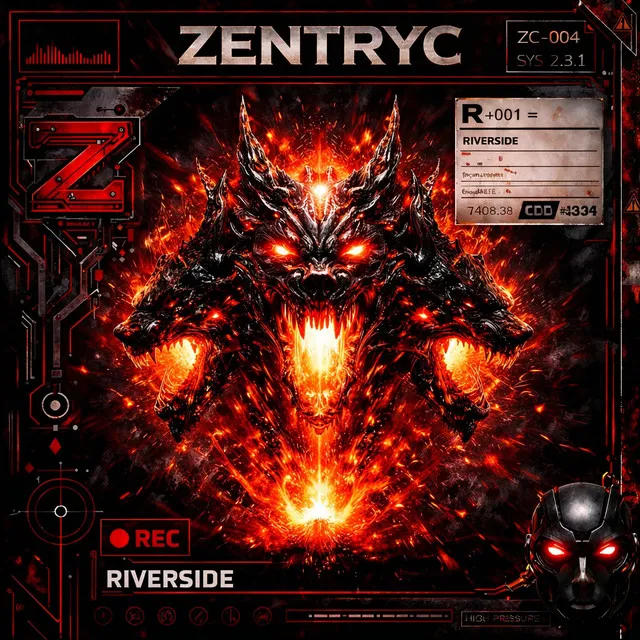 RIVERSIDE by GEWOONRAVES, Zentryc, JXCN - Hard Techno cover art