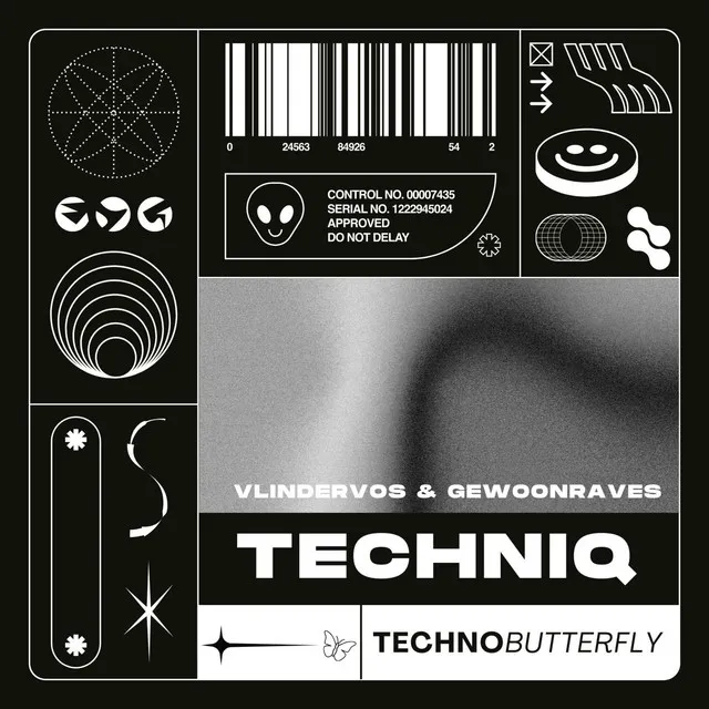 TECHNIQ by GEWOONRAVES, Vlinder Vos - Hard Techno cover art