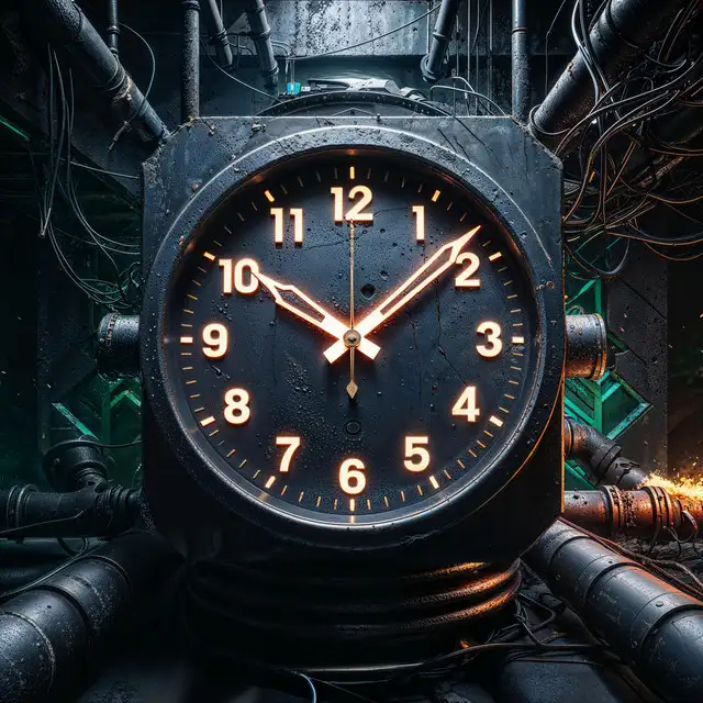 The Clock by GEWOONRAVES, Zentryc, AXL - Hard Techno cover art
