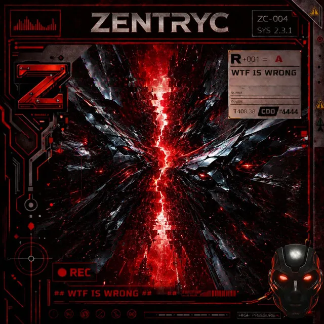 WTF IS WRONG by GEWOONRAVES, Zentryc, JXCN - Hard Techno cover art