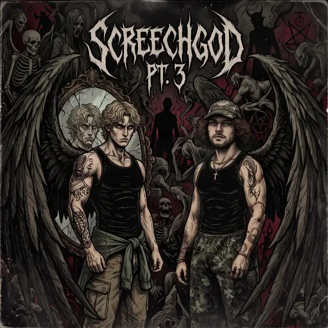 SCREECHGOD PT. 3 by GO$PEL, FROSTBYTE - Hard Techno cover art