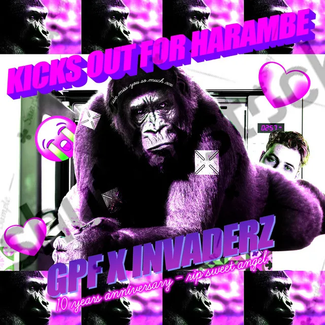KICKS OUT FOR HARAMBE (10 YEAR MEMORIAL RIP SWEET PRINCE) by GPF, Invaderz - Uptempo cover art