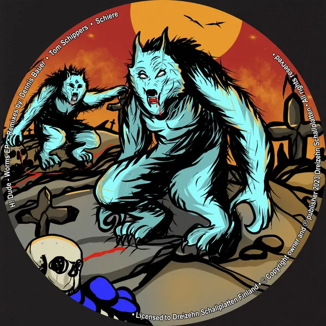 Worms - Tom Schippers Remix by H! Dude, Tom Schippers - Hard Techno cover art