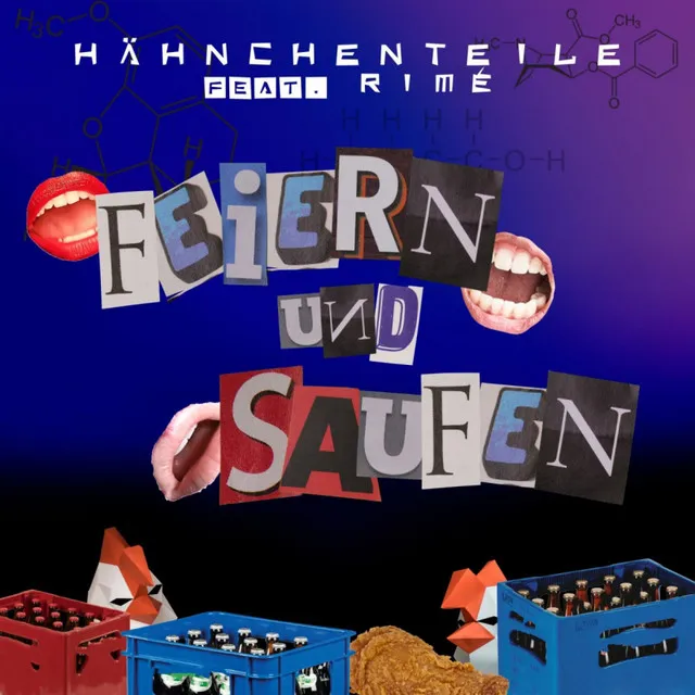 Feiern & Saufen by HAEHNCHENTEIlE, Rimé - Hardstyle cover art