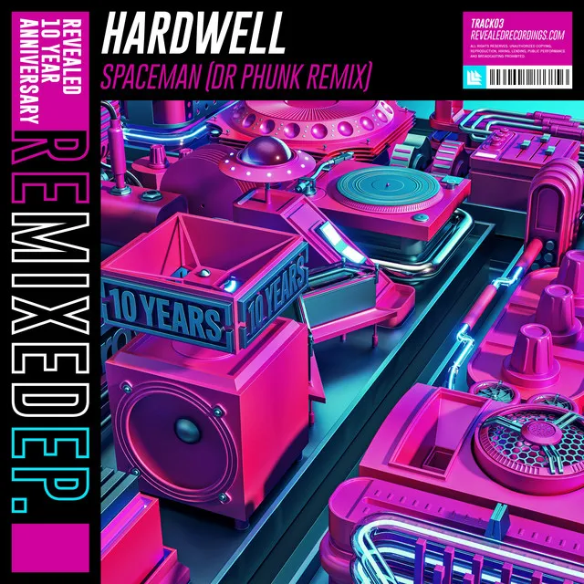 Call Me A Spaceman - Dr Phunk Remix by Hardwell, Dr Phunk, Mitch Crown - Hardstyle cover art