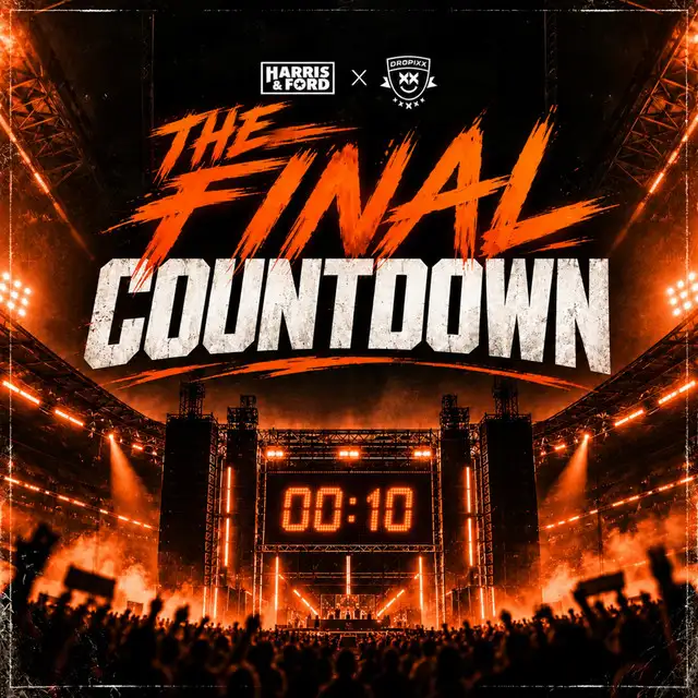 The Final Countdown by Harris & Ford, DROPIXX - Hardstyle cover art