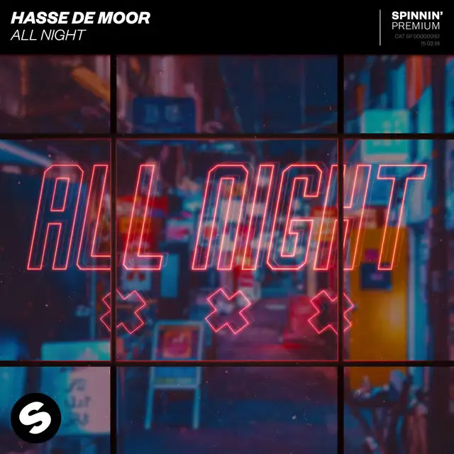 All Night by Hasse de Moor - Hardstyle cover art