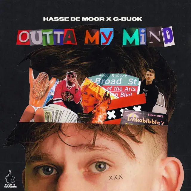 Outta My Mind by Hasse de Moor, G-Buck - Hardstyle cover art