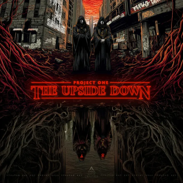 The Upside Down by Headhunterz, Wildstylez, Project One - Hardstyle cover art