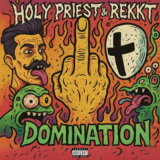 DOMINATION by HOLY PRIEST, Rekkt - Hard Techno cover art
