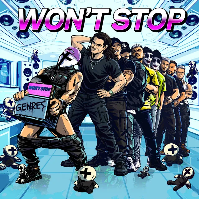 Won't Stop by HOLY PRIEST, Sullivan King - Hard Techno cover art
