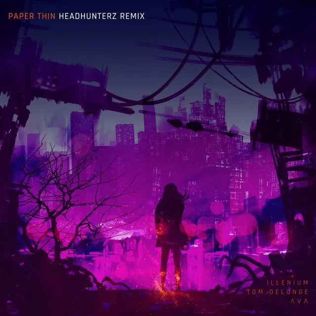 Paper Thin - Headhunterz Remix by ILLENIUM, Angels & Airwaves, Headhunterz, Tom DeLonge - Hardstyle cover art