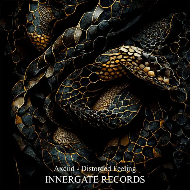 Distorded Feeling by INNERGATED, Axciid - Hard Techno cover art