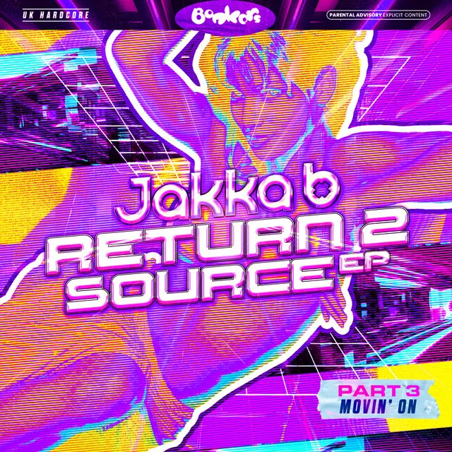 Movin On by Jakka-B, Bonkers - Uk Hardcore cover art