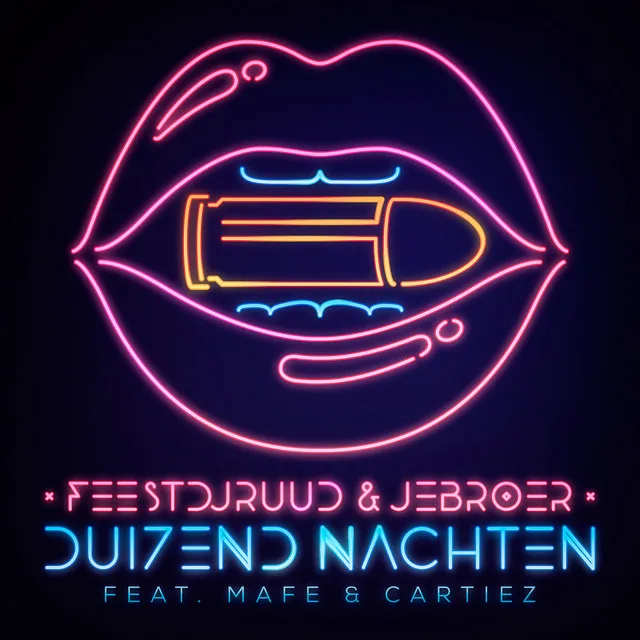 Duizend Nachten by Jebroer, FeestDJRuud, Cartiez, Mafe - Hardstyle cover art