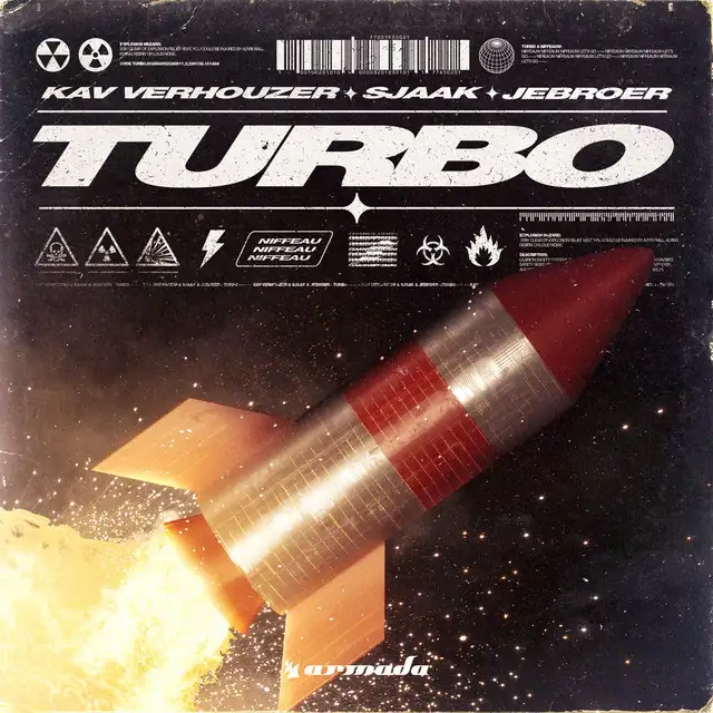 Turbo - Extended Mix by Jebroer, Sjaak, Kav Verhouzer - Hardstyle cover art