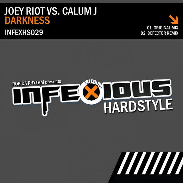Darkness - Defector Remix by Joey Riot, Defector, Calum.J - Happy Hardcore cover art
