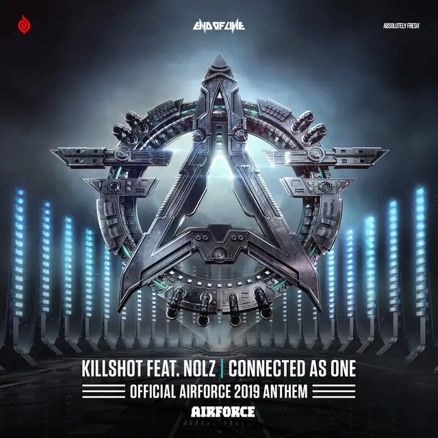 Connected As One (Official AIRFORCE 2019 Anthem) by Killshot, Nolz - Hardstyle cover art