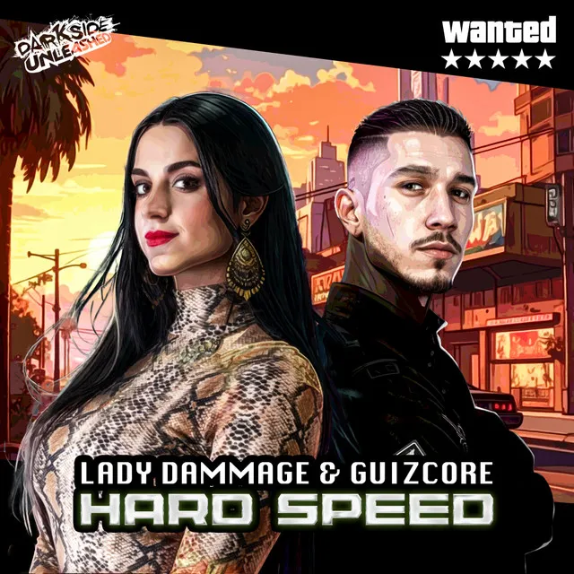 Hard Speed by Lady Dammage, Guizcore, Darkside Unleashed - Uptempo cover art