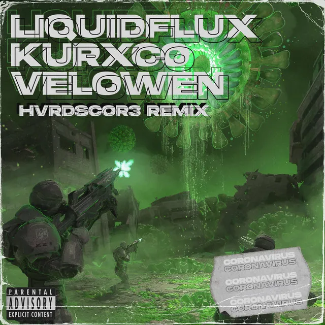 Coronavirus - Hvrdscor3 Remix by LiquidFlux, KURXCO, Velowen, Hvrdscor3 - Uptempo cover art