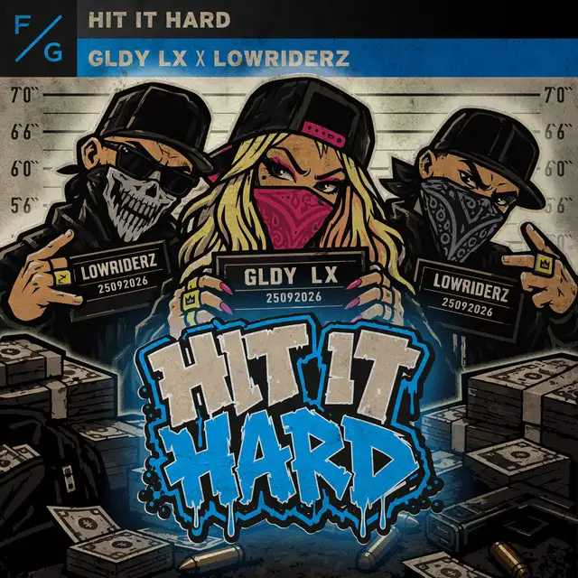 Hit It Hard - Extended Mix by Lowriderz, GLDY LX - Hardstyle cover art