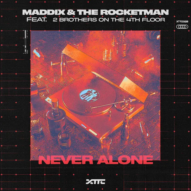 Never Alone by Maddix, 2 Brothers On The 4th Floor, The Rocketman - Happy Hardcore cover art