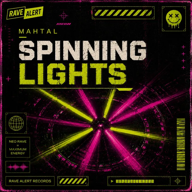 Spinning Lights - Radio Edit by MAHTAL - Hard Techno cover art