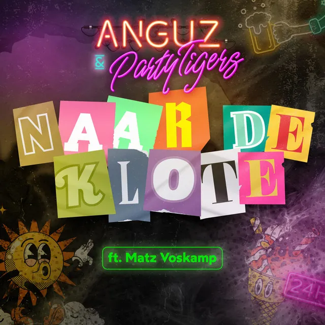 Naar De Klote by Matz Voskamp, ANGUZ, Partytigers - Hardstyle cover art