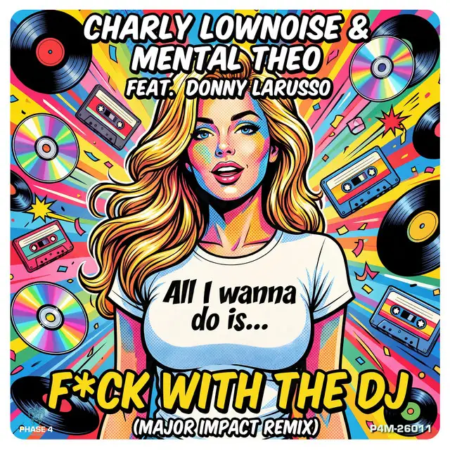 Fuck with the DJ - Major Impact remix by Mental Theo, Charly Lownoise, Donny Larusso - Happy Hardcore cover art