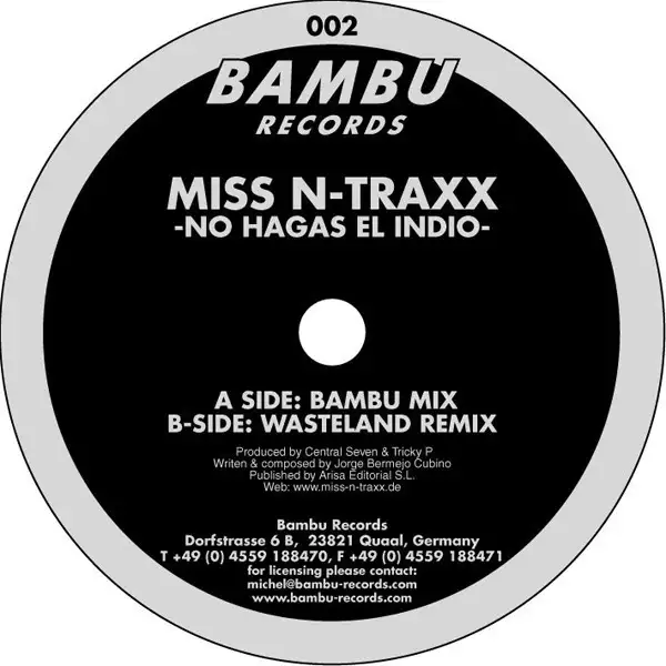 No hagas el indio (Bambu Radio Edit) by Miss N-Traxx - Hardstyle cover art