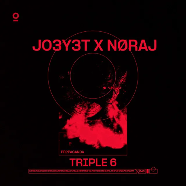 TRIPLE 6 by NØRAJ, JO3Y3T - Hard Techno cover art