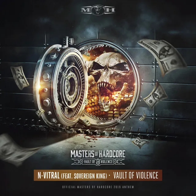 Vault of Violence (Official Masters of Hardcore 2019 Anthem) by N-Vitral, Sovereign King - Hardstyle cover art
